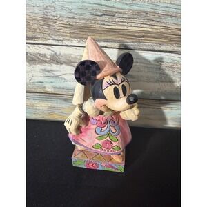 Disney Traditions Minnie Mouse Figurine Pink Excellent Demure And Sweet 4011753